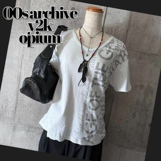 2000's short sleeve shirt glitter y2k(Tシャツ/カットソー(半袖/袖なし))
