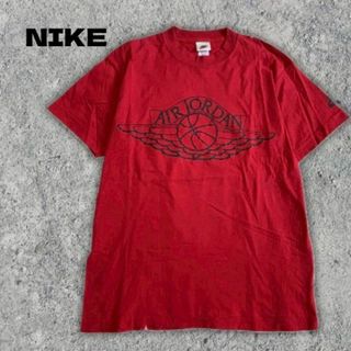 ナイキ(NIKE)のナイキ Tシャツ レッド エアジョーダン コットン シングルステッチ B016(Tシャツ/カットソー(半袖/袖なし))