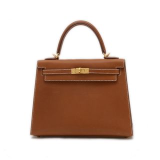 エルメス(HERMES)のエルメス ケリー25 外縫い バレニアフォーブル フォーブ ゴールド金具 W刻印(ハンドバッグ)