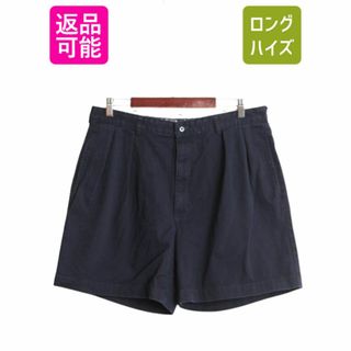 ラルフローレン(Ralph Lauren)の90s ポロ ラルフローレン コットン チノ ショートパンツ メンズ 36 古着 オールド ショーツ 短パン ツータック ゆったり チノパン ポロチノ(ショートパンツ)