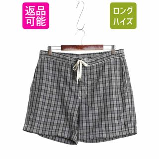 ラルフローレン(Ralph Lauren)の90s ポロ ラルフローレン チェック ショートパンツ メンズ М 古着 オールド ショーツ 水陸両用 短パン 海パン インナー付き スイム サーフ(ショートパンツ)