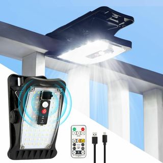 【在庫セール】70LED クリップ式 センサーライト 屋外 ソーラー 人感 IP(ライト/ランタン)