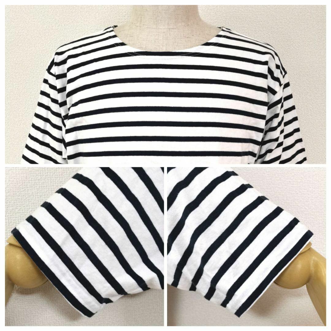 【M】RAGEBLUE レイジブルー メンズ ボーダー Tシャツ 半袖 白×黒 メンズのトップス(Tシャツ/カットソー(半袖/袖なし))の商品写真