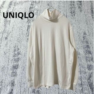 ユニクロ(UNIQLO)のユニクロ UNIQLO ソフトなニットパフスリーブ ハイネック シンプル 無地 (ニット/セーター)