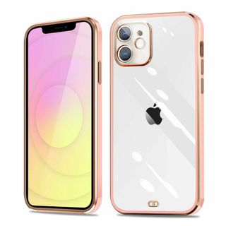 【色:桜ピンク_サイズ:iPhone 12】iPhone 12 ケース クリア (その他)