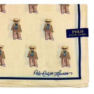 ラルフローレン(Ralph Lauren)の未使用　ポロ ラルフローレン ハンカチ スカーフ アイボリー　ベージュ(ハンカチ)
