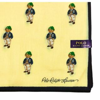 ラルフローレン(Ralph Lauren)のポロ ラルフローレン ハンカチ スカーフ ランチマット イエロー　総柄(ハンカチ)