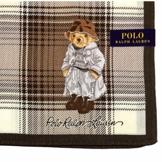 ラルフローレン(Ralph Lauren)のポロ ラルフローレン ハンカチ スカーフ ランチマット 　ブラウン　チェック(ハンカチ)