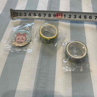 チイカワ(ちいかわ)のちいかわ くら寿司 缶バッジ マスキングテープ(ノベルティグッズ)