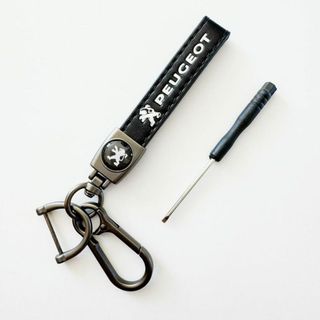 プジョー(PEUGEOT)キーホルダー おしゃれ pu革 3D レザー5(キーホルダー)
