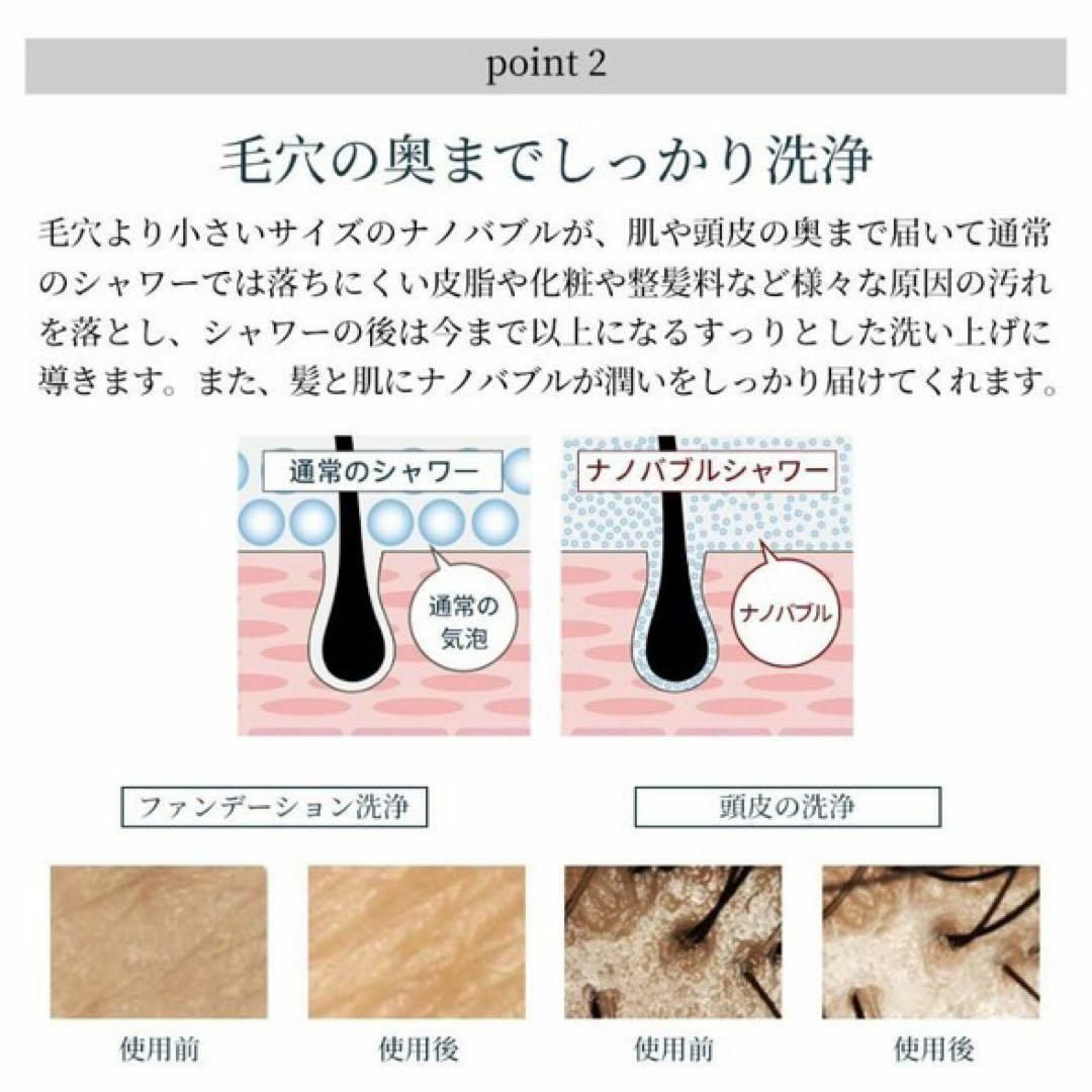マイクロナノバブル シャワーヘッド 節水 シルバー ナノバブル 高洗浄力 メンズのジャケット/アウター(ノーカラージャケット)の商品写真