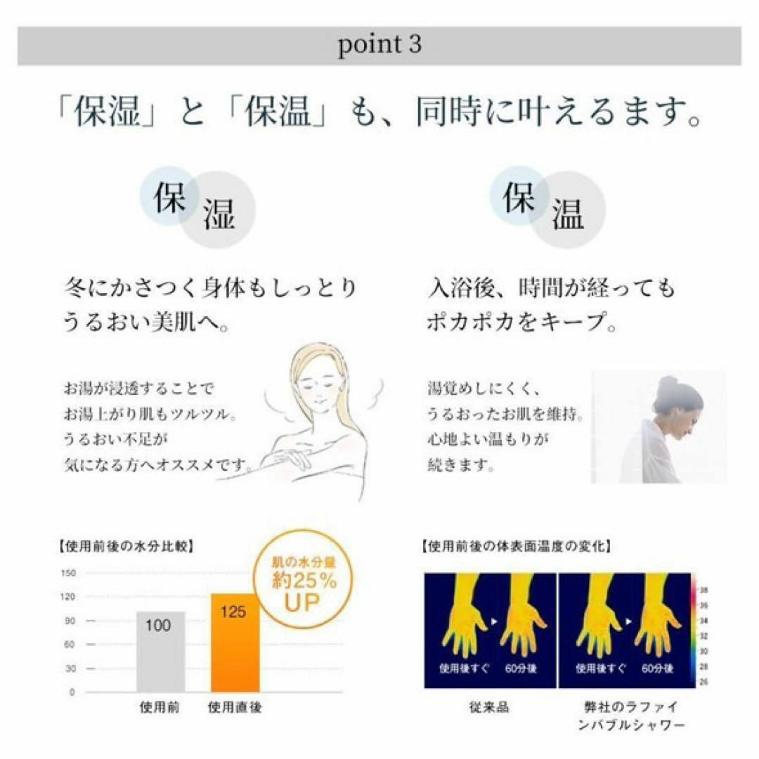 マイクロナノバブル シャワーヘッド 節水 シルバー ナノバブル 高洗浄力 メンズのジャケット/アウター(ノーカラージャケット)の商品写真