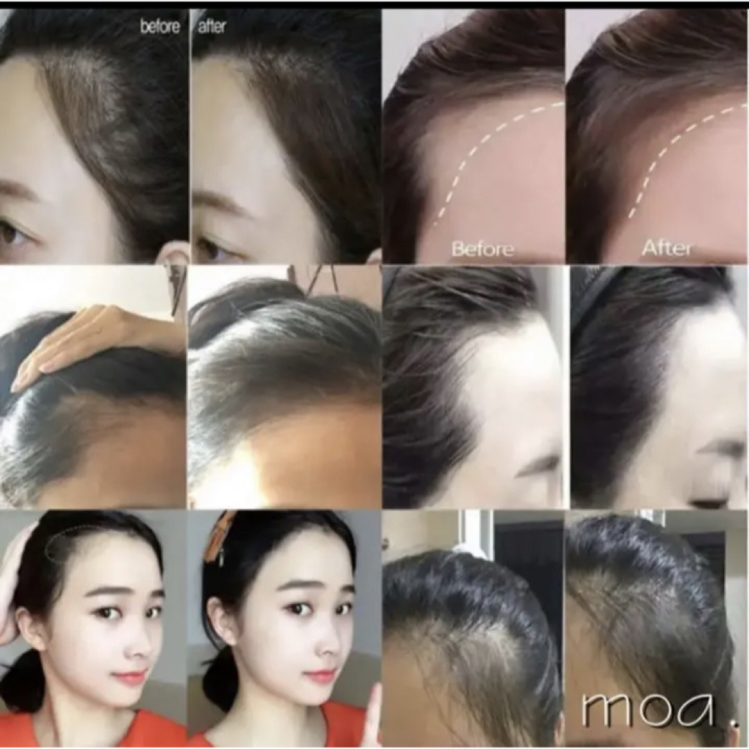 ヘアパウダー　ヘアシャドウパウダー　男女兼用　生え際カバー コスメ/美容のヘアケア/スタイリング(白髪染め)の商品写真