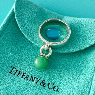 ティファニー(Tiffany & Co.)のオールドティファニー 翡翠 ドアノック リング シルバー 1995 RX3fe(リング(指輪))