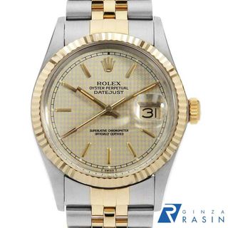 ロレックス(ROLEX)のロレックス デイトジャスト 16013 シャンパン バー ハウンズトゥース 千鳥格子 94番 メンズ 中古 腕時計(腕時計(アナログ))