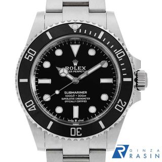 ロレックス(ROLEX)のロレックス サブマリーナ ノンデイト 124060 ブラック ランダム番 メンズ 中古 腕時計(腕時計(アナログ))