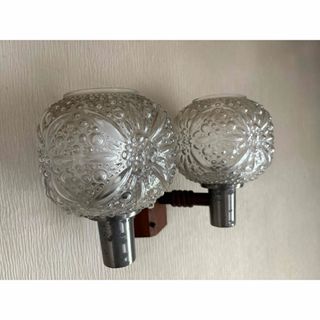 パナソニックホームズ(Panasonic Homes)の 【昭和レトロ】ナショナル 松下電工 壁掛け2灯 ガラスビンテージ アンティーク(その他)