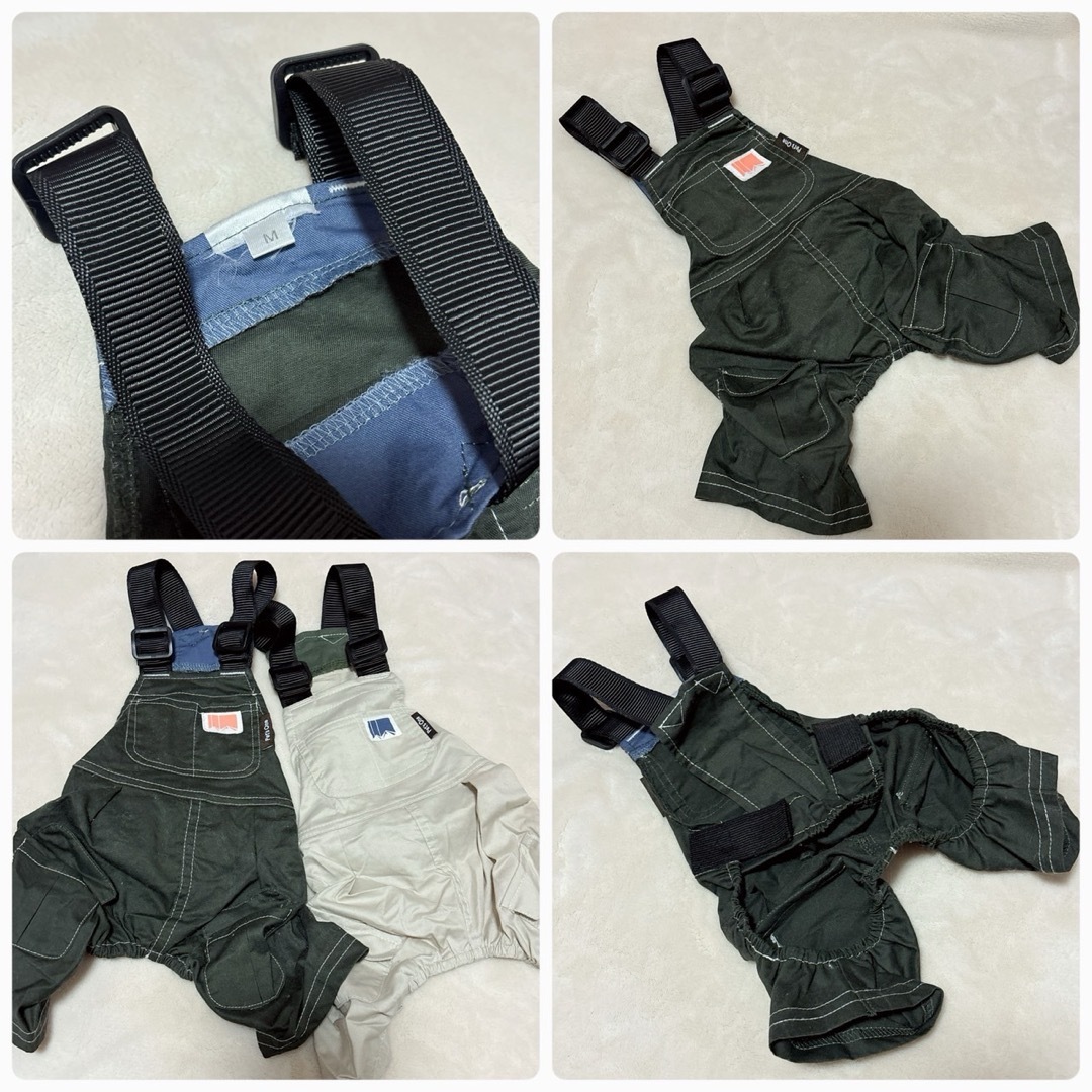 【新品・絶版】　ワークサロペット グレー　 Mサイズ ペット服　犬服 その他のペット用品(犬)の商品写真