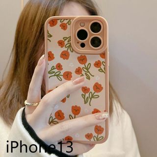 iphone13ケース カーバー 可愛い 花　che5