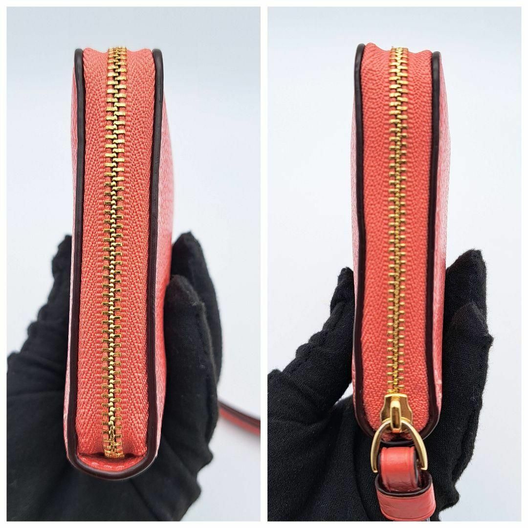 COACH(コーチ)の極美品★COACH コーチ長財布 ロゴ 保存袋付 ラウンドジッパー カード大容量 レディースのファッション小物(財布)の商品写真