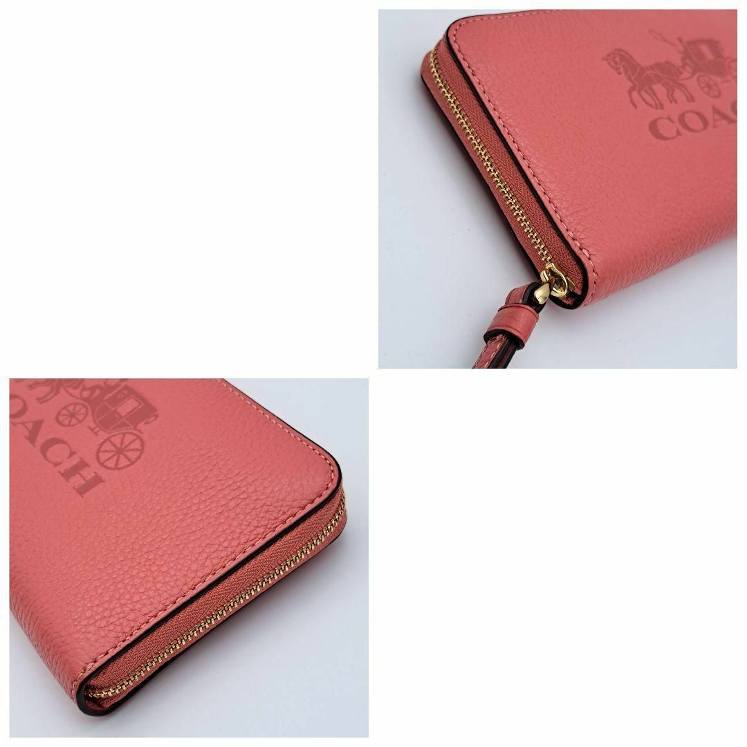 COACH(コーチ)の極美品★COACH コーチ長財布 ロゴ 保存袋付 ラウンドジッパー カード大容量 レディースのファッション小物(財布)の商品写真