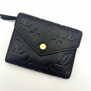 ルイヴィトン(LOUIS VUITTON)の極美品　IC搭載　ルイヴィトン ポルトフォイユ ヴィクトリーヌ アンプラント 黒(財布)