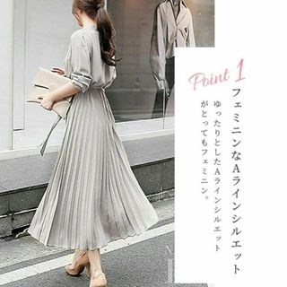 ロングワンピース ワンピース レディース きれいめ ロング かわいい 春 夏 秋(ロングワンピース/マキシワンピース)