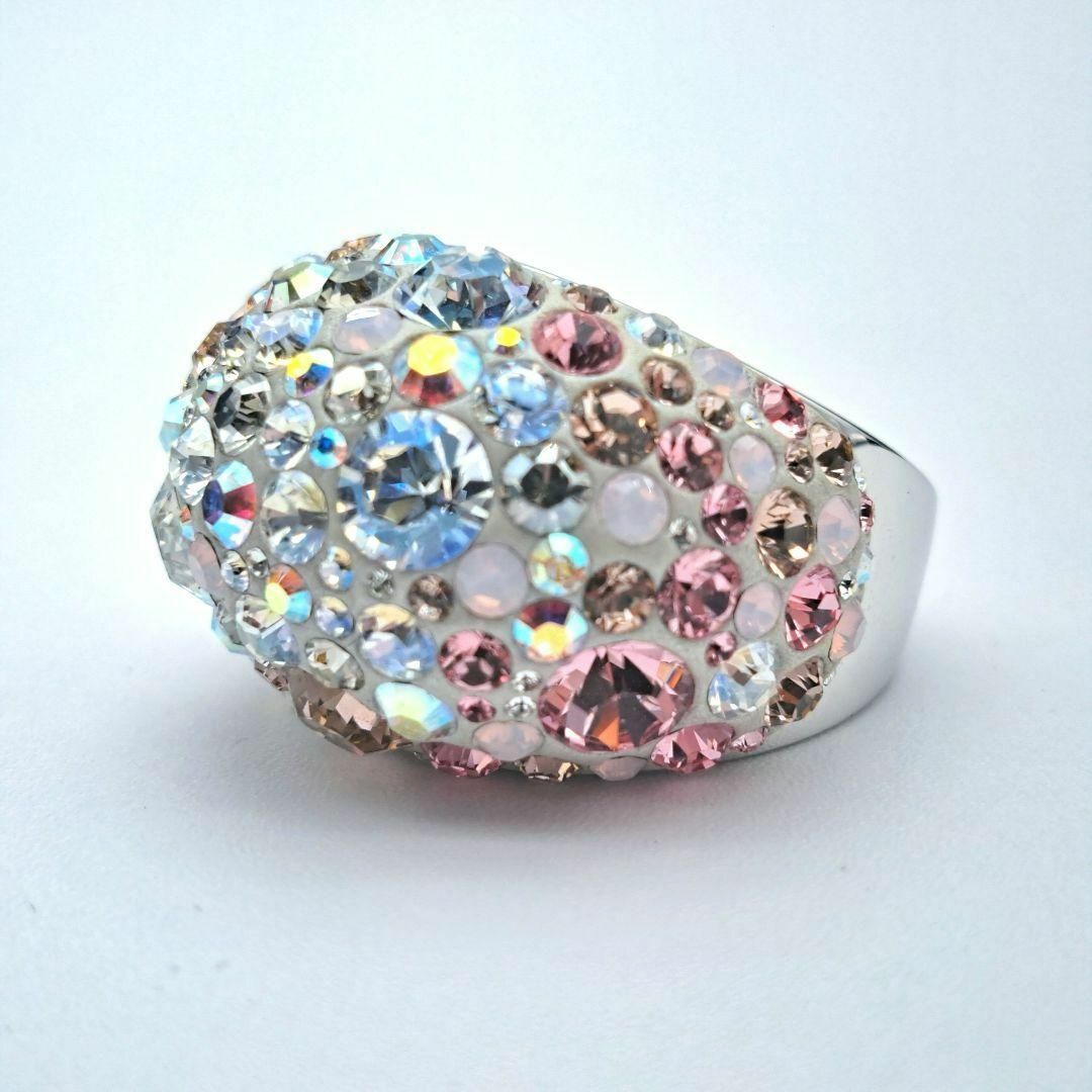 SWAROVSKI(スワロフスキー)の極美品 SWAROVSKI スワロフスキー 指輪 クリスタル 18号 Y2K 箱 レディースのアクセサリー(リング(指輪))の商品写真