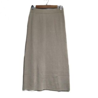 Anne Coquine(アンコキーヌ) ロングスカート サイズM レディース美品  - ベージュ マキシ丈/ウエストゴム(ロングスカート)