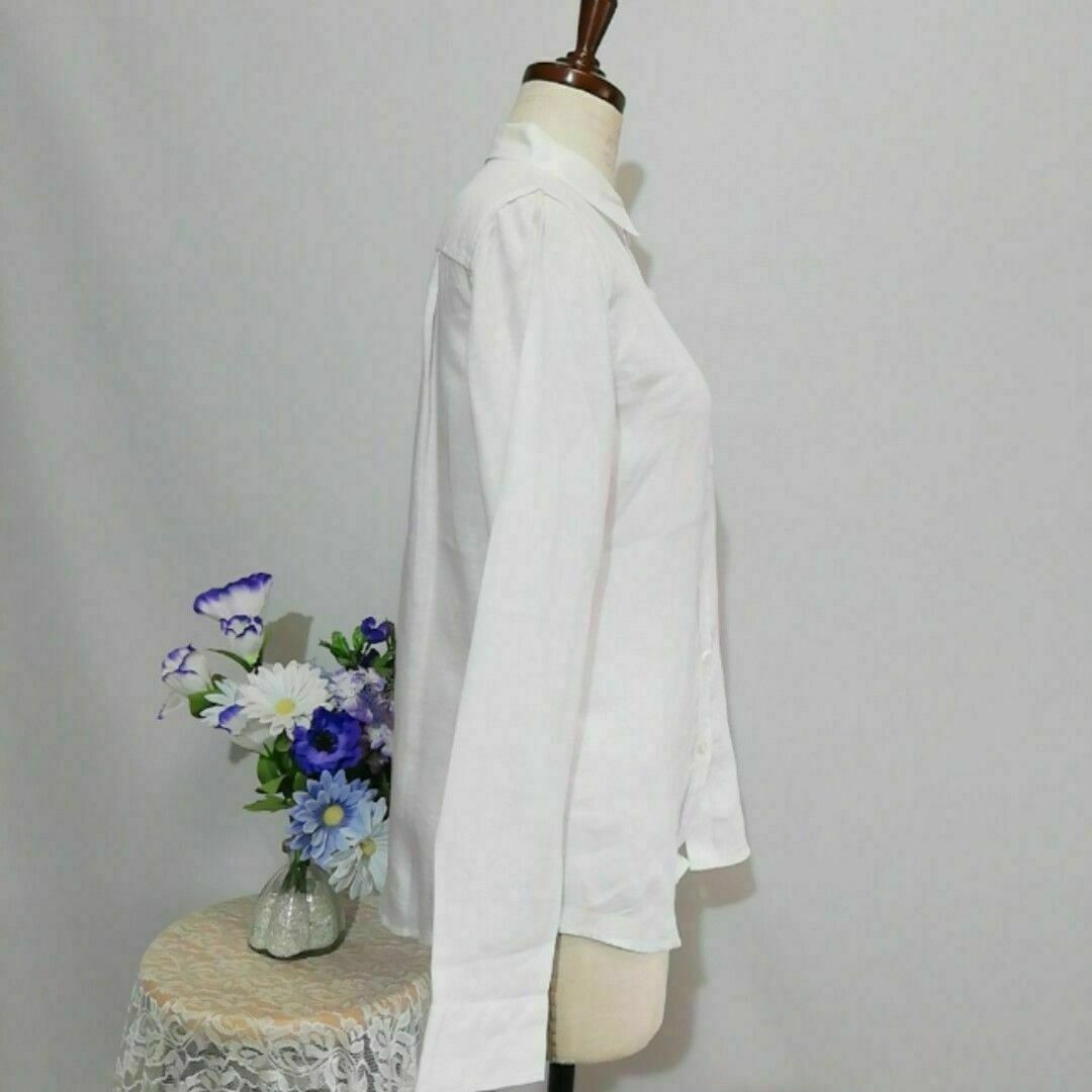 NARACAMICIE(ナラカミーチェ)のナラカミーチェ　極上美品　リネン100%　長袖ブラウス　Мサイズ レディースのトップス(シャツ/ブラウス(長袖/七分))の商品写真