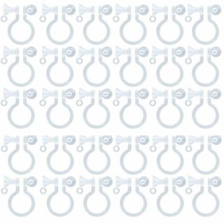 【在庫セール】LOKIPA ノンホールピアス 樹脂 パーツ 台座 カン付き クリ(その他)