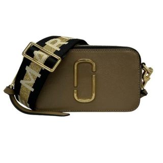 マークジェイコブス(MARC JACOBS)のMARC JACOBS(マークジェイコブス) ショルダーバッグ美品  - M0014146 ブラウン×アイボリー×ゴールド チェーンショルダー レザー(ショルダーバッグ)