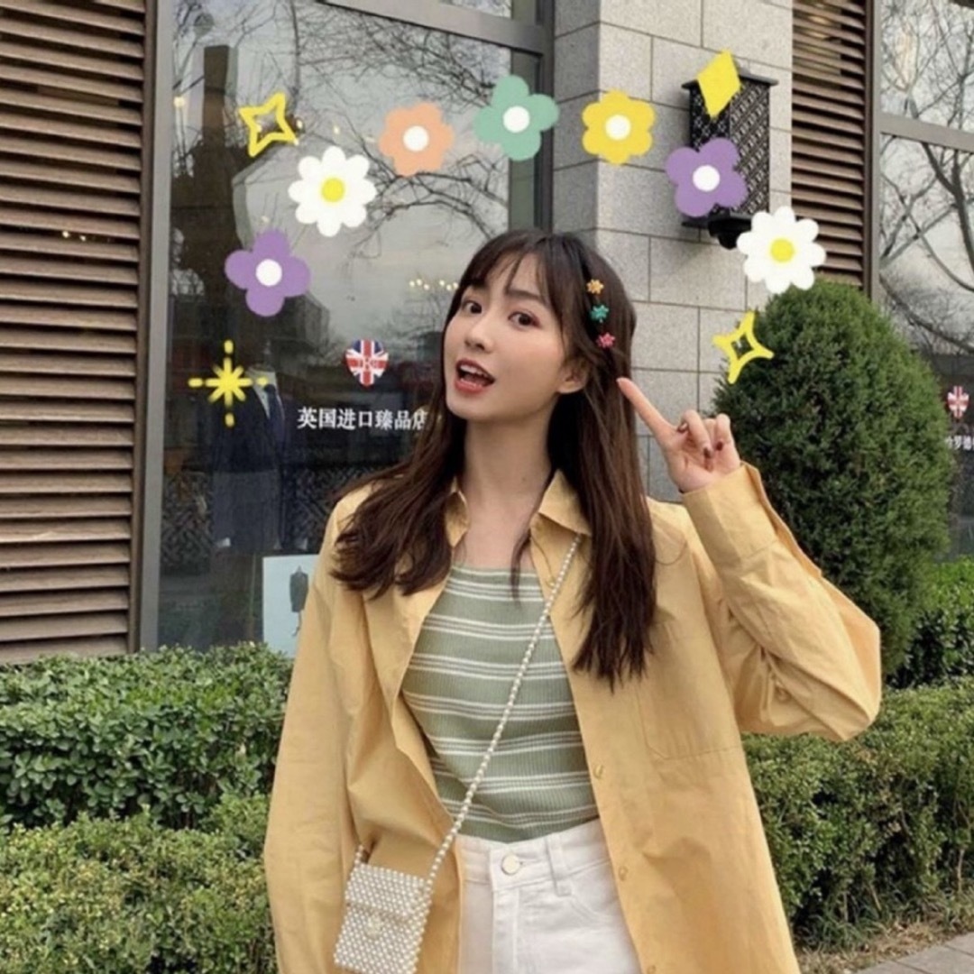 お花のミニヘアクリップ　選べる20個セット キッズ/ベビー/マタニティのこども用ファッション小物(その他)の商品写真