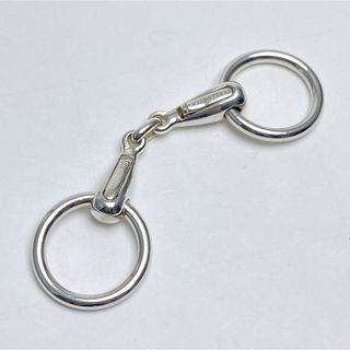 エルメス(HERMES)のエルメス　ホースビット　ダブル　キーリング　925 ミネルヴァ刻印(キーホルダー)