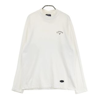サイズ：L CALLAWAY キャロウェイ  裏起毛 ハイネック長袖Tシャツ  ホワイト系 [240101494769] ゴルフウェア メンズ ストスト(ウエア)