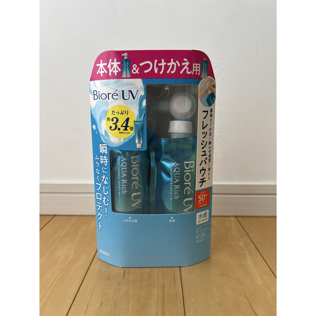 Biore(ビオレ)のビオレ アクアリッチ ウォータリーエッセンス UV 日焼け止め 2 本セット コスメ/美容のボディケア(日焼け止め/サンオイル)の商品写真