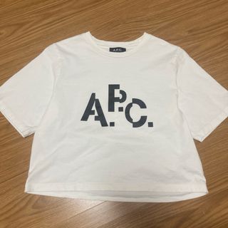 アーペーセー(A.P.C)のアーペーセー　APC ロゴ　ショート丈　Tシャツ　フレア　ミニ丈　白　黒(Tシャツ(半袖/袖なし))