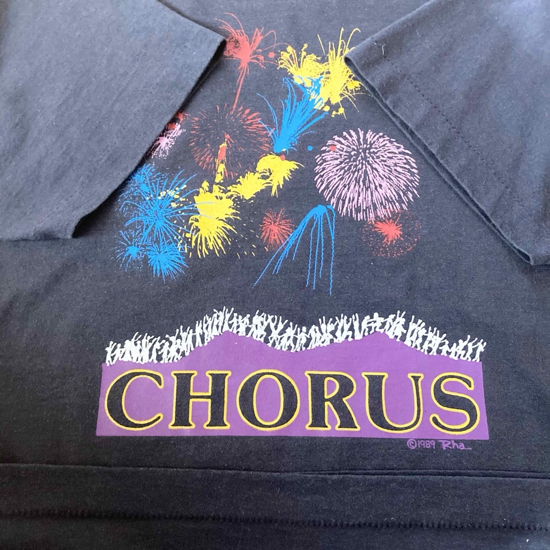 SCREEN STARS(スクリーンスターズ)の80s90s SCREEN STARS ビンテージTシャツ 花火フェードブラック メンズのトップス(Tシャツ/カットソー(半袖/袖なし))の商品写真