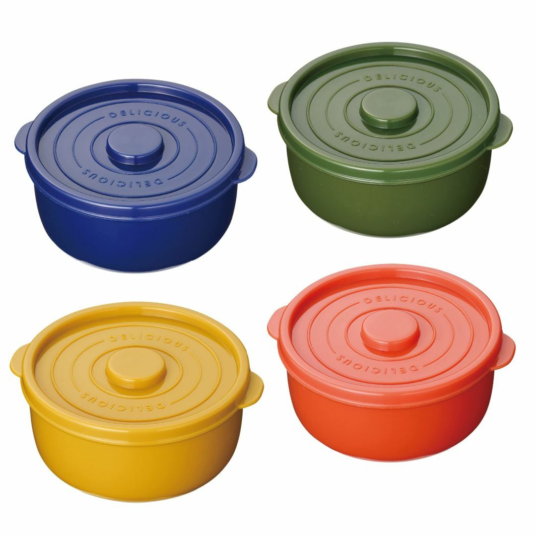 ベーシックスタンダード ココット オシャレ かわいい 弁当箱 丸型 食品 保存容 インテリア/住まい/日用品のキッチン/食器(容器)の商品写真