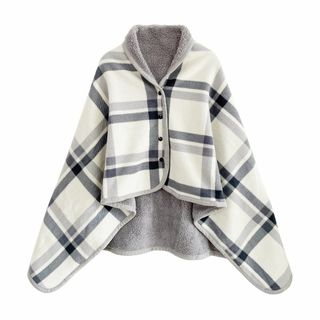 Missmat ひざ掛け ブランケット 膝掛け 着る毛布 大判 80X130cm