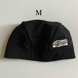 セントラルスポーツ スイミングキャップ ブラック Mサイズ キッズ