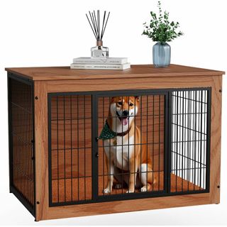 【数量限定】Alebert｢アレベルト｣ 犬 ケージ ペットケージ 木製 犬サー(その他)