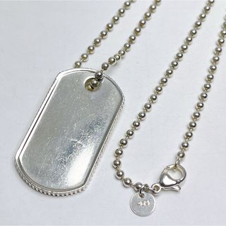 ティファニー(Tiffany & Co.)のティファニー　コインエッジ　ドッグタグ　ネックレス　925(ネックレス)