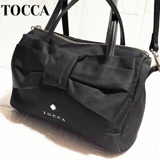 トッカ(TOCCA)の383 TOCCA トッカ ショルダーバック リボンミニボストン ナイロン(ショルダーバッグ)