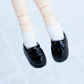 ローファー 靴　黒　オビツ11 ミディ　ピコニーモP ねんどろいどどーる