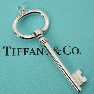 極美品 ティファニー ラージ オーバル キー ネックレストップ/25-522S