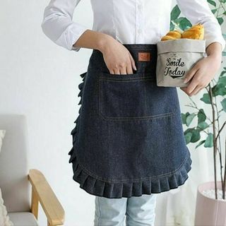 エプロン おしゃれ 保育士 女性 かわいい 可愛い デニム メンズ カフェ 無地(その他)