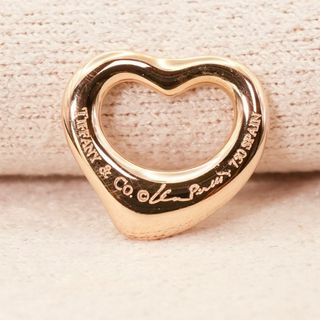 美品 ティファニー 750 オープンハート ネックレストップ/25-726S(チャーム)