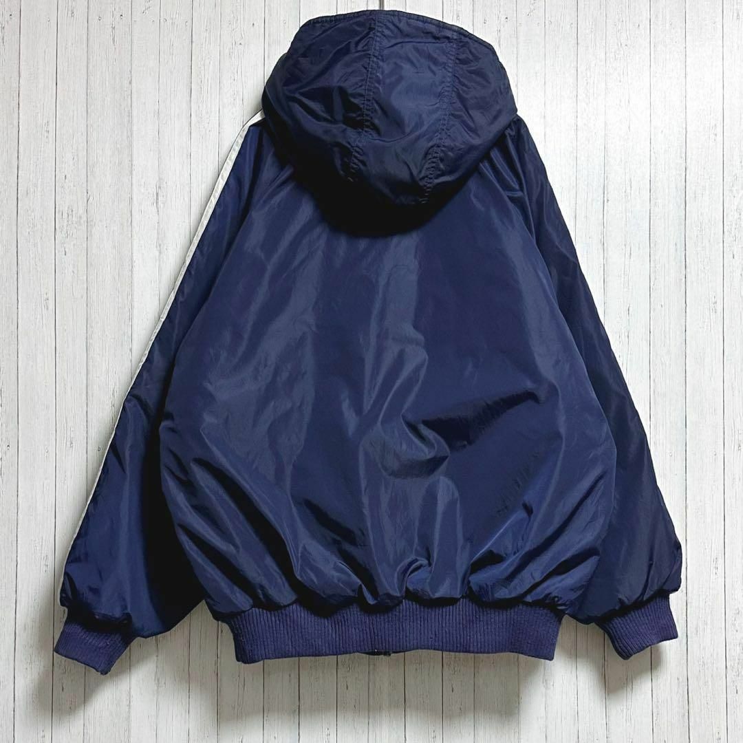 adidas(アディダス)のアディダス　リバーシブルジャケット　パーカー　ネイビー　グレー　刺繍ロゴ　キッズ その他のその他(その他)の商品写真