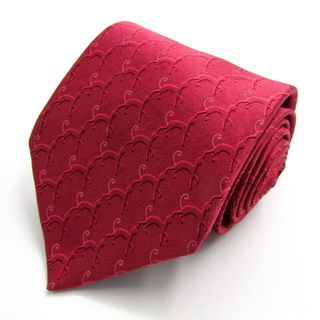 ランバン(LANVIN)のランバン ブランド ネクタイ ストライプ柄 動物柄 シルク フランス製 PO メンズ ピンク LANVIN(ネクタイ)